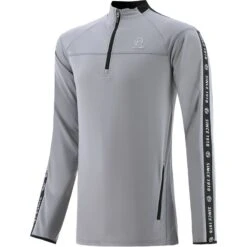 Men's Defender Brushed Half Zip Top Grey / Black / White