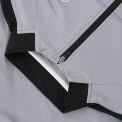 Men's Defender Brushed Half Zip Top Grey / Black / White -Sport Style Shop defe 184 0 gen gybkwh adlt p5