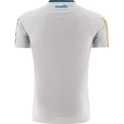 Longford GAA Men's Dolmen T-Shirt Silver / Blue / Amber -Sport Style Shop dolm 060 3 cla svbeam adlt p2 1