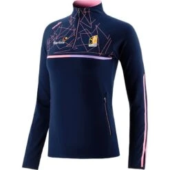 Kilkenny GAA Women's Dolmen Brushed Half Zip Top Marine / Pink / Purple