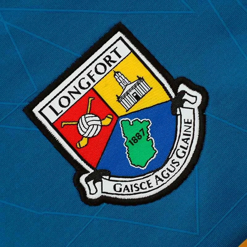 Longford GAA Kids' Dolmen Brushed Half Zip Top Blue / Marine / Amber 5 Longford GAA Kids' Dolmen Brushed Half Zip Top Blue / Marine / Amber - Image 3