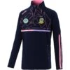 Meath GAA Kids' Dolmen Brushed Half Zip Top Marine / Pink / Purple 2 Meath GAA Kids' Dolmen Brushed Half Zip Top Marine / Pink / Purple -Sport Style Shop dolm 184 3 mea mepkpp kids p1