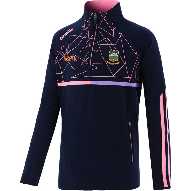 Tipperary GAA Kids' Dolmen Brushed Half Zip Top Marine / Pink / Purple 3 Tipperary GAA Kids' Dolmen Brushed Half Zip Top Marine / Pink / Purple
