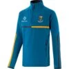 Wicklow GAA Kids' Dolmen Brushed Half Zip Top Blue / Marine / Amber -Sport Style Shop dolm 184 3 wic bemeam kids 1