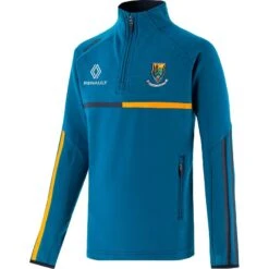 Wicklow GAA Kids' Dolmen Brushed Half Zip Top Blue / Marine / Amber