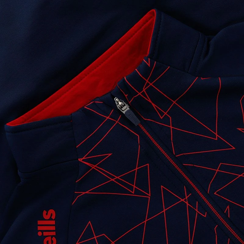 Westmeath GAA Kids' Dolmen Brushed Half Zip Top Marine / Red / White 6 Westmeath GAA Kids' Dolmen Brushed Half Zip Top Marine / Red / White - Image 4