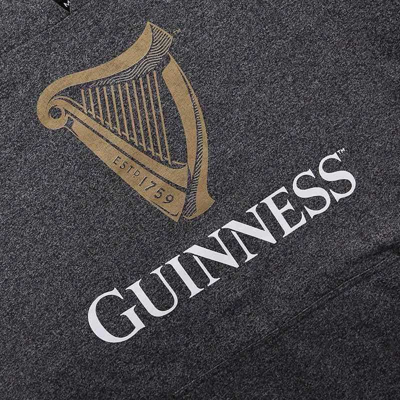 Guinness Men's Grindle Hoodie Charcoal 5 Guinness Men's Grindle Hoodie Charcoal - Image 3