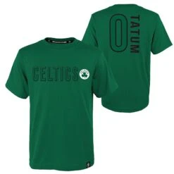Men's Boston Celtics Tatum Name And Number T-Shirt Green -Sport Style Shop k2m1fdkc b37 celjt tatum celtics st