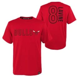 Men's Chicago Bulls LaVine Name And Number T-Shirt Red -Sport Style Shop k2m1fdkc b60 bulzl lavine bulls st
