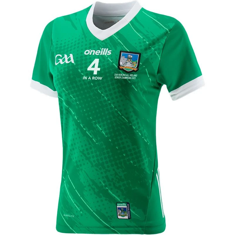 Limerick GAA Women's Fit '4 In A Row' Champions Jersey 2023 3 Limerick GAA Women's Fit '4 In A Row' Champions Jersey 2023