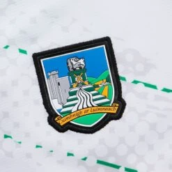 Limerick GAA Kids' Home Shorts 2023 -Sport Style Shop limerick home shorts 3s whi grn p4 1