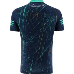 Limerick GAA Player Fit Short Sleeve Training Top Marine / Green 10 Limerick GAA Player Fit Short Sleeve Training Top Marine / Green -Sport Style Shop limerick training jersey navy 23 3s p2 1