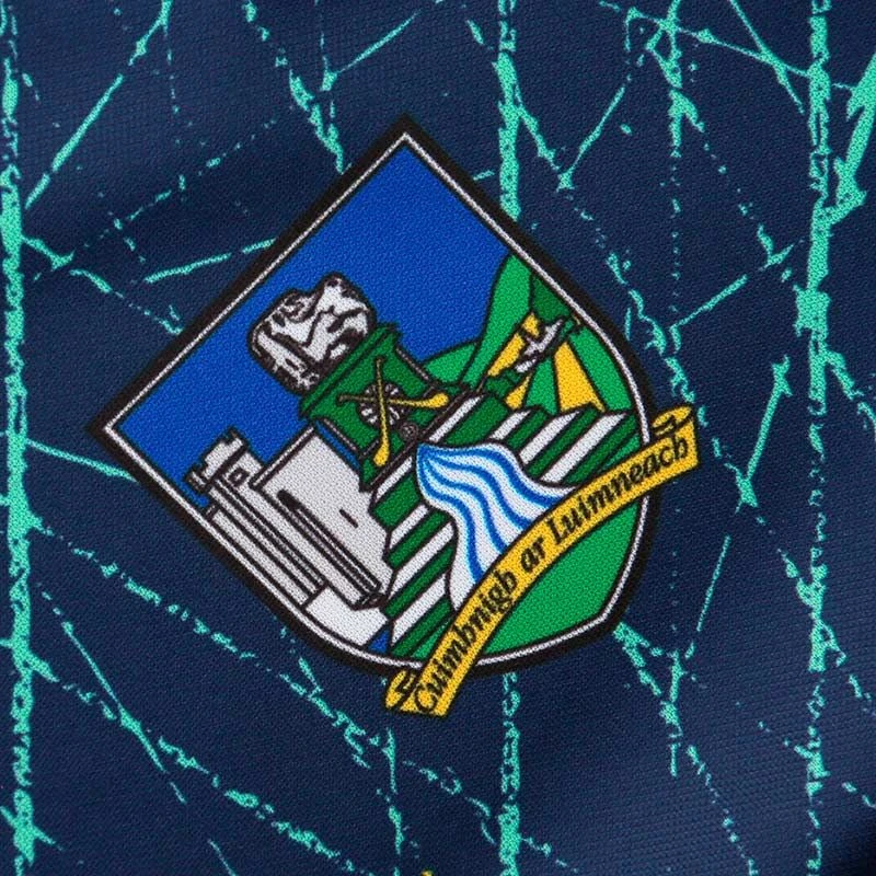 Limerick GAA Player Fit Short Sleeve Training Top Marine / Green 5 Limerick GAA Player Fit Short Sleeve Training Top Marine / Green - Image 3
