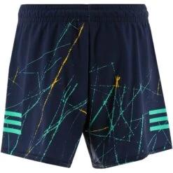 Limerick GAA Kids' Training Shorts Marine -Sport Style Shop limerick training shorts mne blu yel 3s p3