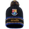 Longford GAA Kids' Darcy Bobble Hat Marine / Royal / Amber 1 Longford GAA Kids' Darcy Bobble Hat Marine / Royal / Amber -Sport Style Shop longford darcy 083 bobble hat mne roy amb p1 1