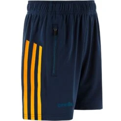 Longford GAA Kids' Dolmen Training Shorts Marine / Blue / Amber 6 Longford GAA Kids' Dolmen Training Shorts Marine / Blue / Amber -Sport Style Shop longford dolmen 049 poly shorts mar mykonos blue wht kids 1