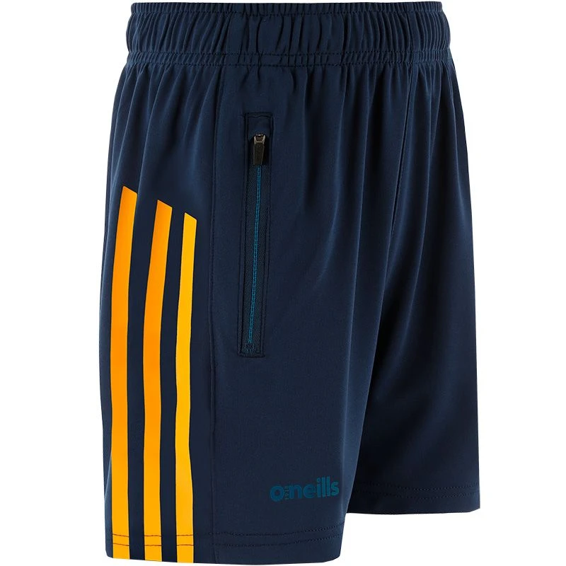 Longford GAA Kids' Dolmen Training Shorts Marine / Blue / Amber 4 Longford GAA Kids' Dolmen Training Shorts Marine / Blue / Amber - Image 2