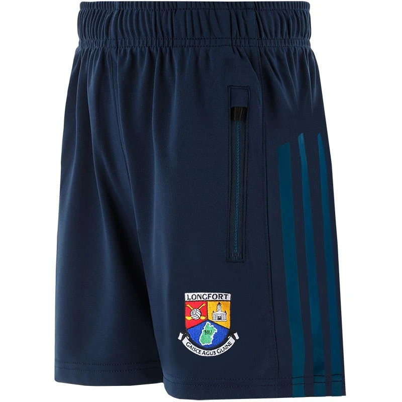 Longford GAA Kids' Dolmen Training Shorts Marine / Blue / Amber 3 Longford GAA Kids' Dolmen Training Shorts Marine / Blue / Amber