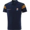 Longford GAA Men's Harlem Polo Shirt Marine / Royal / Amber -Sport Style Shop longford harlem 061 polo mar roy amb 3s 1