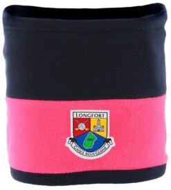 Longford GAA Harlem Reversible Fleece Snood Marine / Knockout Pink / White -Sport Style Shop longford harlem a59 snood mar pink 1