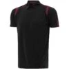 Men's Loxton Polo Shirt Black / Maroon