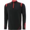 Men's Loxton Brushed Half Zip Top Black / Red -Sport Style Shop loxton 122 hz brush top blk red 1 1
