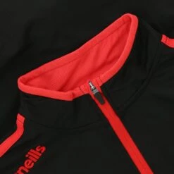 Men's Loxton Brushed Half Zip Top Black / Red -Sport Style Shop loxton 122 hz brush top blk red 5