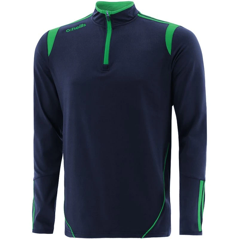 Men's Loxton Brushed Half Zip Top Marine / Green 4 Men's Loxton Brushed Half Zip Top Marine / Green - Image 2
