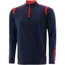 Men's Loxton Brushed Half Zip Top Marine / Red