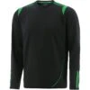 Men's Loxton Brushed Crew Neck Top Black / Green -Sport Style Shop loxton 183 br crew blk emer 1 1