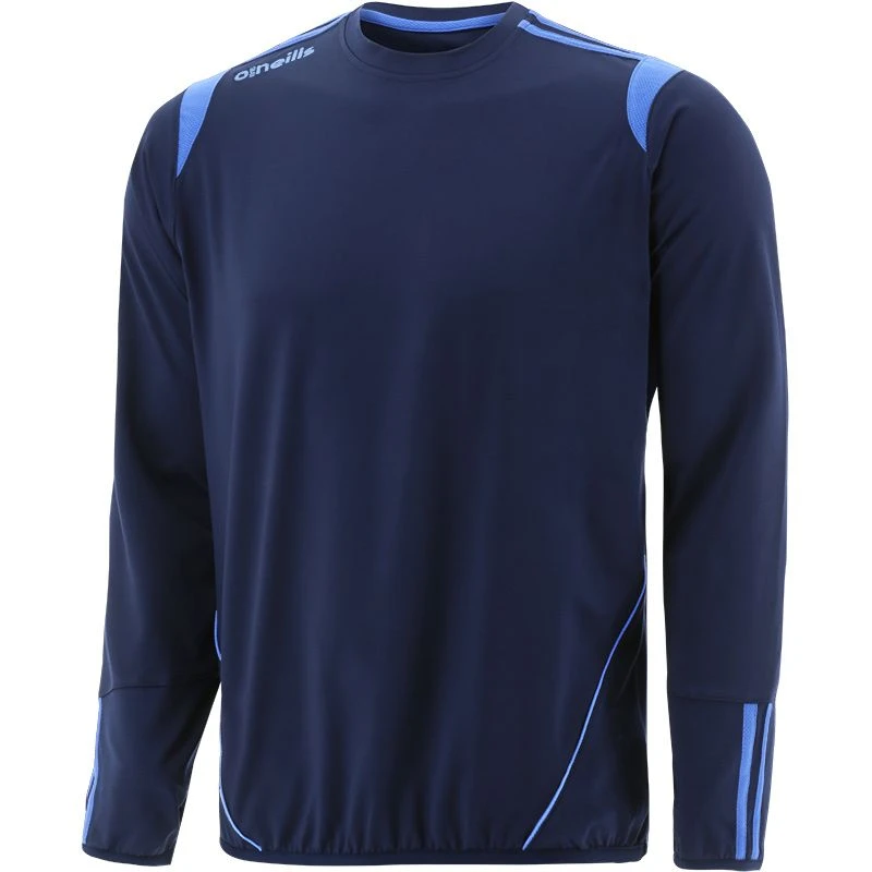 Men's Loxton Brushed Crew Neck Top Marine / Sky 3 Men's Loxton Brushed Crew Neck Top Marine / Sky