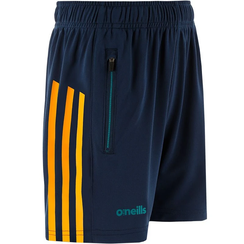 Meath GAA Kids' Dolmen Training Shorts Marine / Green / Amber 4 Meath GAA Kids' Dolmen Training Shorts Marine / Green / Amber - Image 2