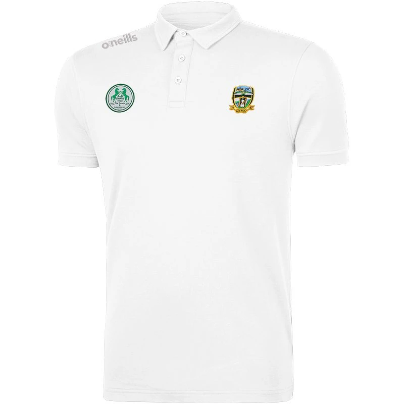 Meath GAA Men's Pima Cotton Polo Shirt White 3 Meath GAA Men's Pima Cotton Polo Shirt White