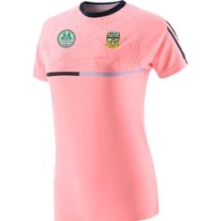 Meath GAA Women's Dolmen T-Shirt Pink / Marine / Purple
