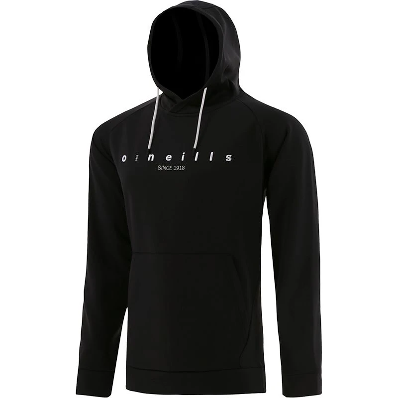 Men's Nathan Technical Fleece Overhead Hoodie Black / Silver 4 Men's Nathan Technical Fleece Overhead Hoodie Black / Silver - Image 2