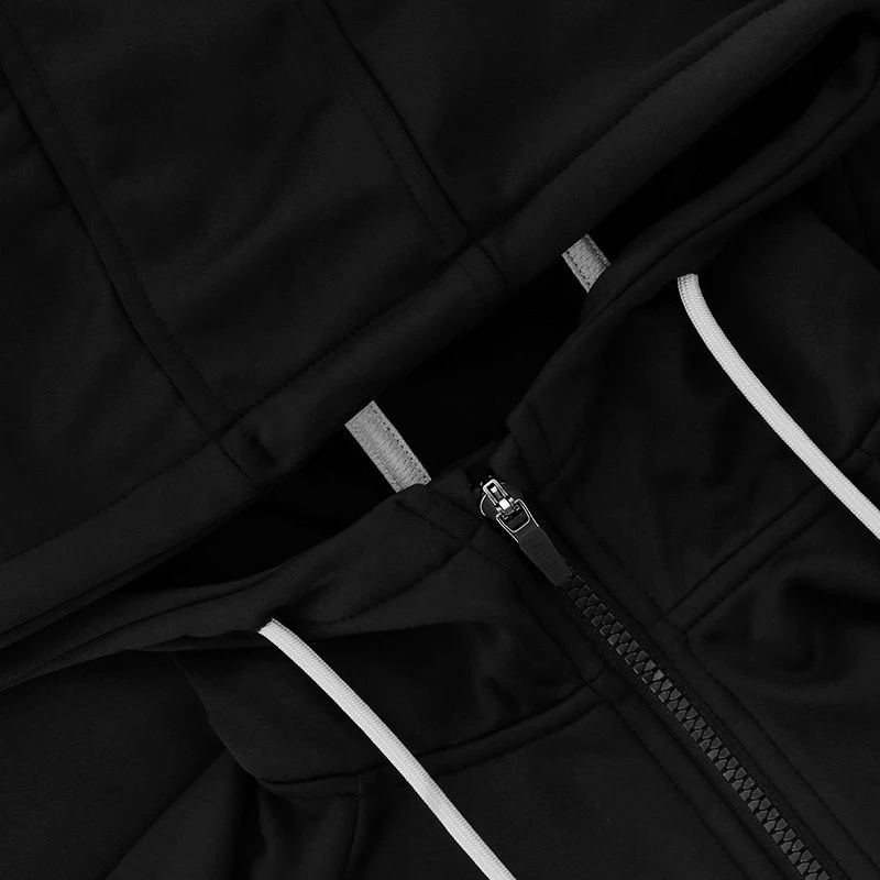 Men's Nathan Technical Fleece Full Zip Top Black / Silver 6 Men's Nathan Technical Fleece Full Zip Top Black / Silver - Image 4