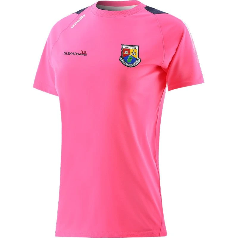 Longford GAA Kids' Nevada T-Shirt Pink / Marine / White 3 Longford GAA Kids' Nevada T-Shirt Pink / Marine / White