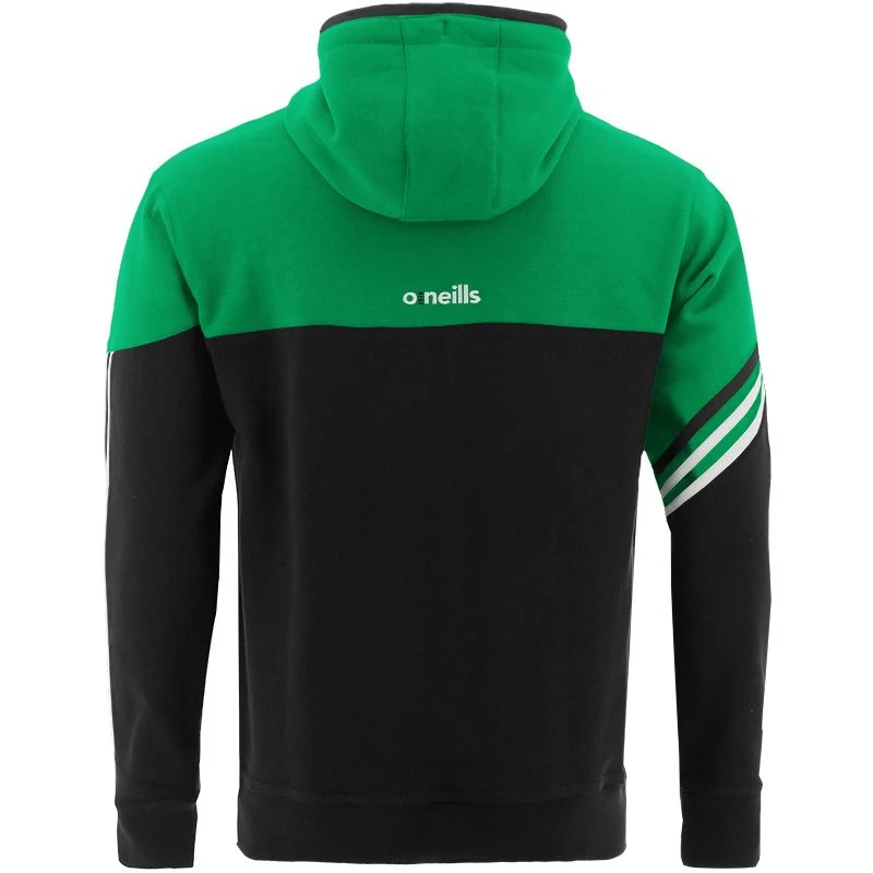 Men's Nevis Fleece Overhead Hoodie Black / Green / White 4 Men's Nevis Fleece Overhead Hoodie Black / Green / White - Image 2