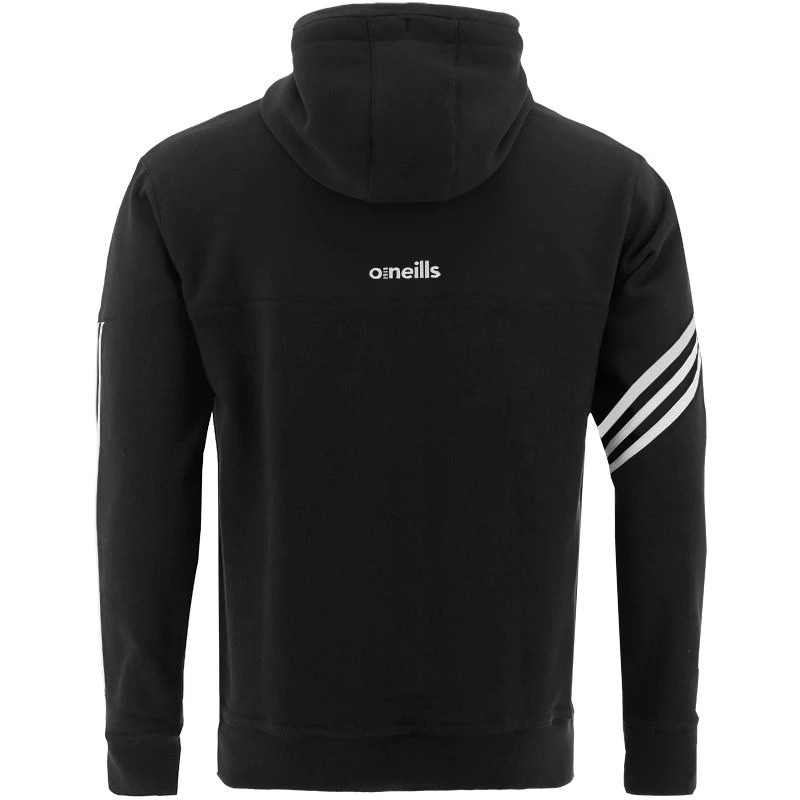 Men's Nevis Fleece Overhead Hoodie Black / White 4 Men's Nevis Fleece Overhead Hoodie Black / White - Image 2