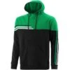 Men's Nevis Fleece Overhead Hoodie Black / Green / White -Sport Style Shop nevis 011 flc hoodie blk emer wht 3s 1