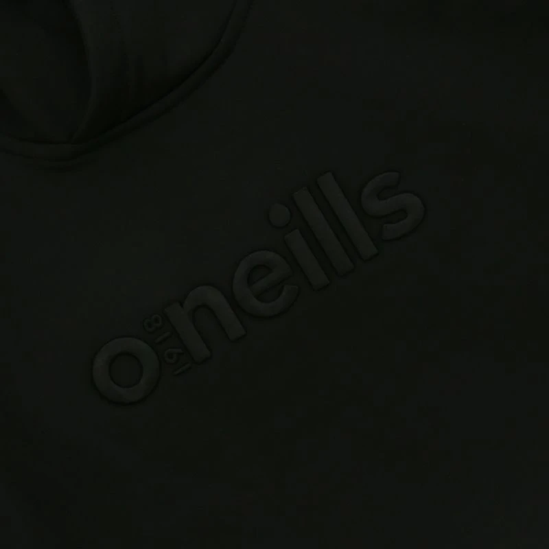 Men's Niall Overhead Fleece Hoodie Black 8 Men's Niall Overhead Fleece Hoodie Black - Image 6
