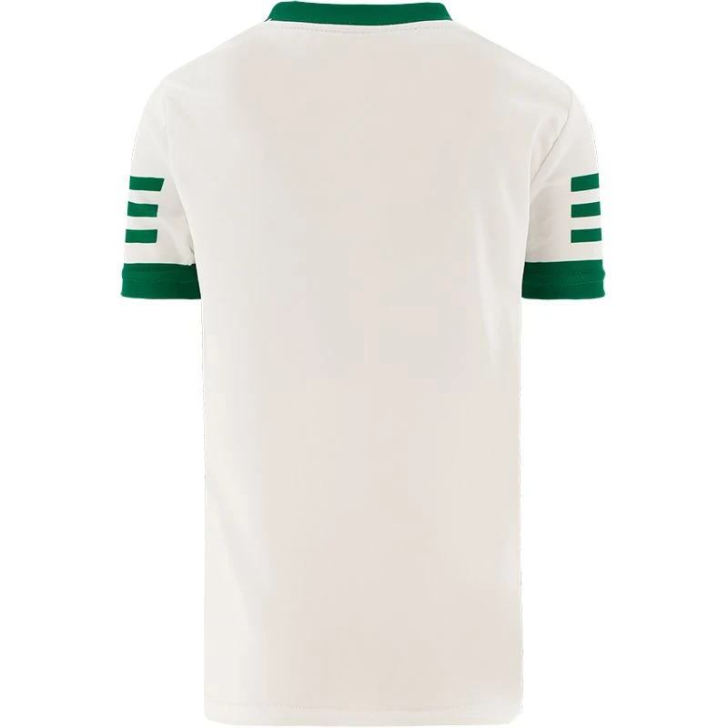 Offaly GAA Hurling Kids' Short Sleeve Training Top White 4 Offaly GAA Hurling Kids' Short Sleeve Training Top White - Image 2