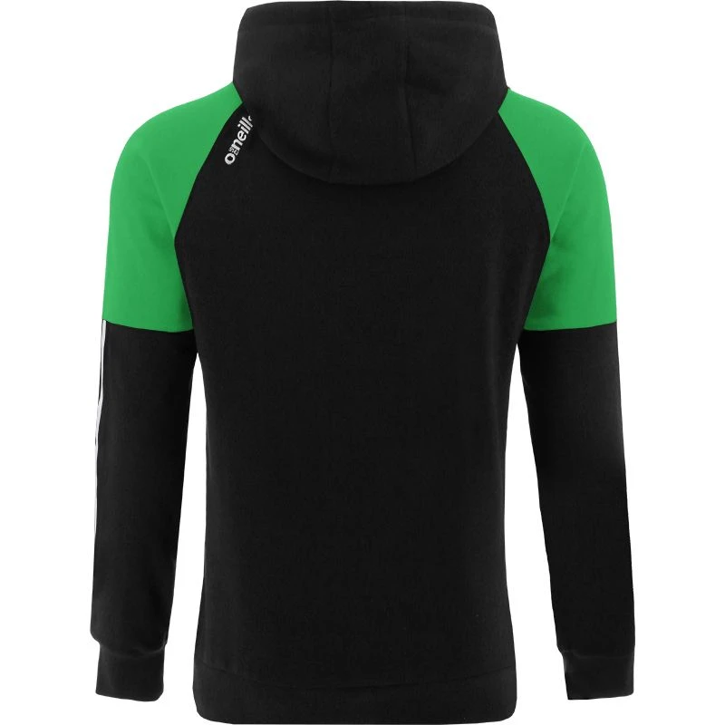 Men's Oslo Fleece Pullover Hoodie Black / Green / White 4 Men's Oslo Fleece Pullover Hoodie Black / Green / White - Image 2