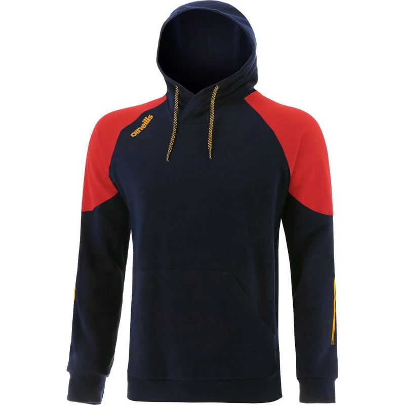 Men's Oslo Fleece Pullover Hoodie Marine / Red / Amber 3 Men's Oslo Fleece Pullover Hoodie Marine / Red / Amber