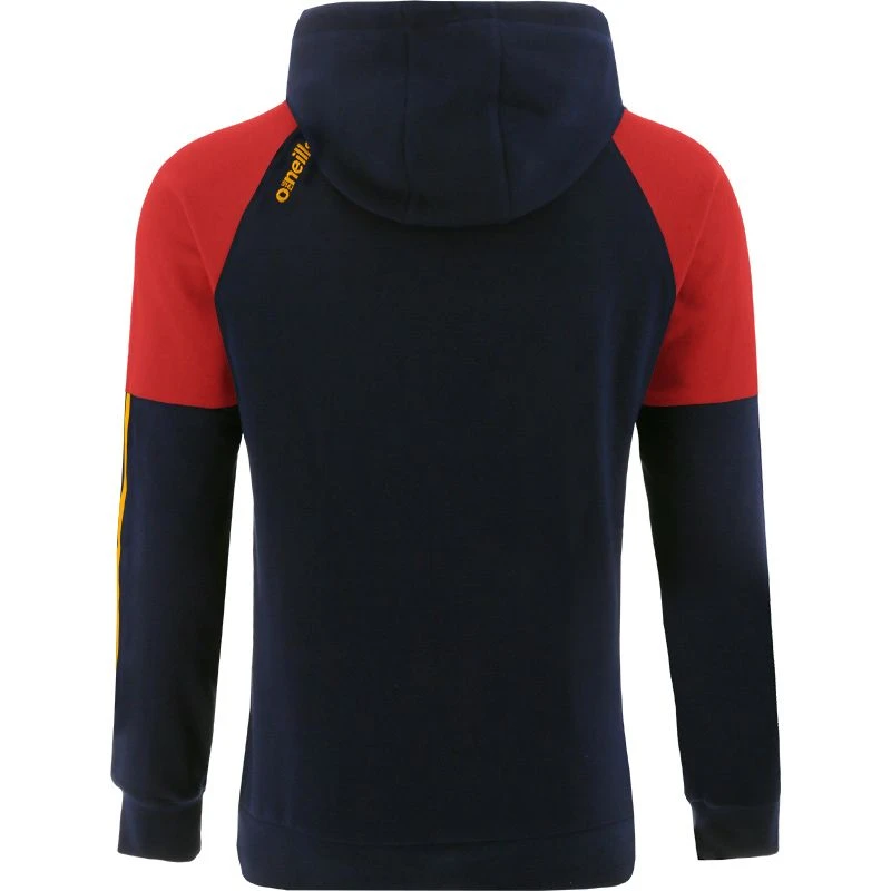 Men's Oslo Fleece Pullover Hoodie Marine / Red / Amber 4 Men's Oslo Fleece Pullover Hoodie Marine / Red / Amber - Image 2