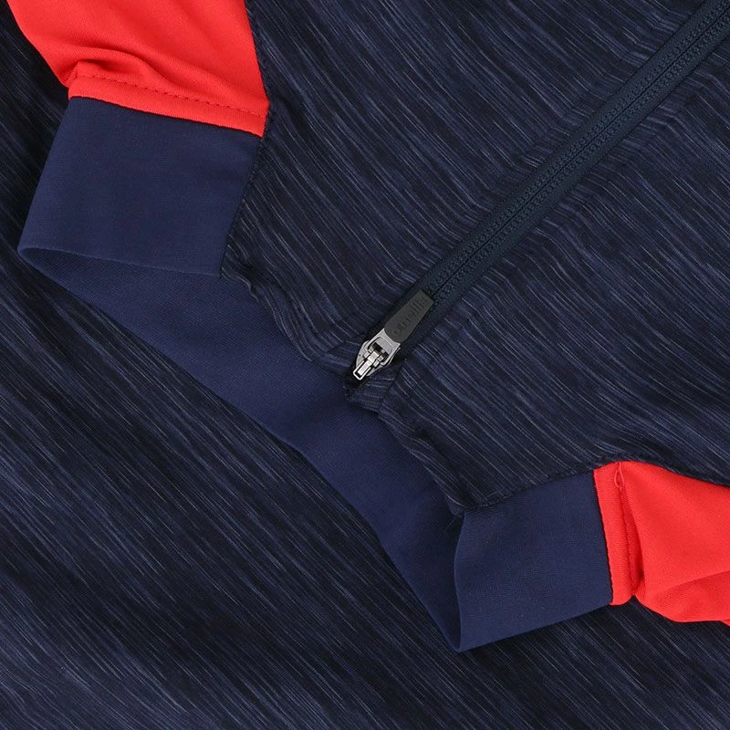 Men's Oslo Brushed Half Zip Top Marine / Red / White 7 Men's Oslo Brushed Half Zip Top Marine / Red / White - Image 5