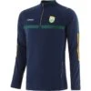 Kerry GAA Men's Peak Brushed Half Zip Top Marine / Bottle / Amber -Sport Style Shop peak 184 2 ker meboam adlt p1 1