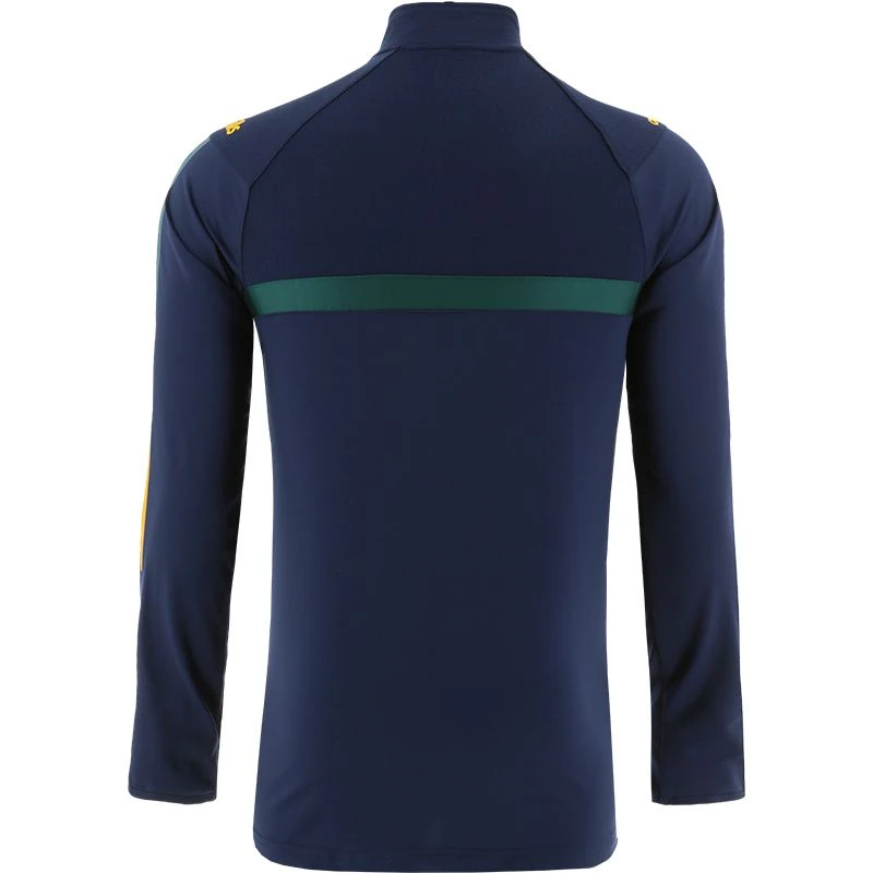 Kerry GAA Men's Peak Brushed Half Zip Top Marine / Bottle / Amber 4 Kerry GAA Men's Peak Brushed Half Zip Top Marine / Bottle / Amber - Image 2