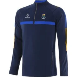 Wicklow GAA Kids' Peak Brushed Half Zip Top Marine / Royal / Amber