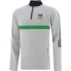 Limerick GAA Kids' Peak Hybrid Half Zip Top Silver / Green / Marine -Sport Style Shop peak 244 3 lim svgnme adlt p1 1